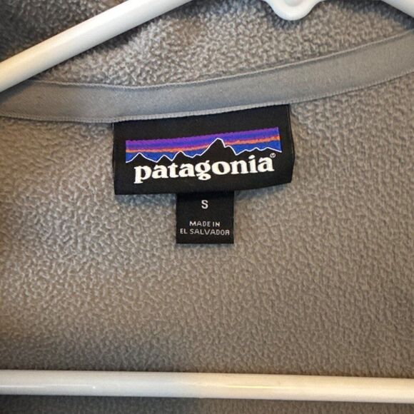 Patagonia Womens 100% Recycled Polyester Gray Fleece Quarter-Zip Pullover Size S - Picture 6 of 6